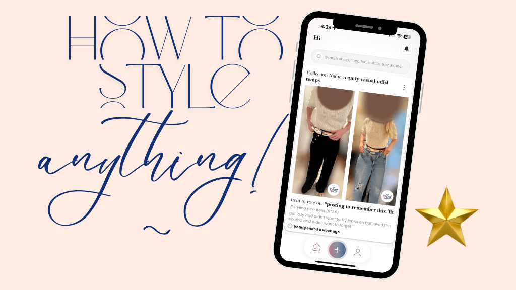 Star styling to make an outfit