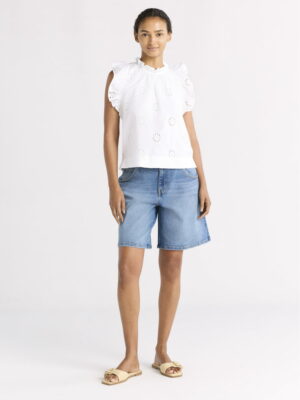Eyelet Top White