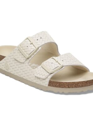 Woven Birkenstocks, White