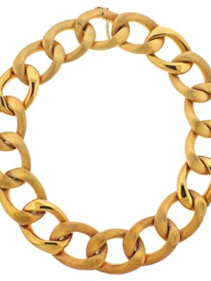 Yellow Gold Link Necklace 18K