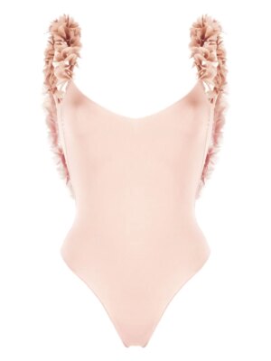 be warned - this one piece is CHEEKY - more resort adult pool than waterpark