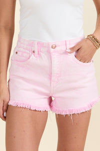 CLOSE CONNECTIONS PINK DENIM SHORTS