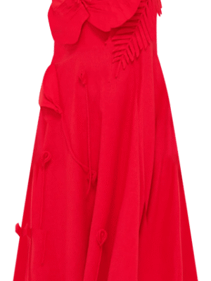 Red Garden Sleeveless Dress