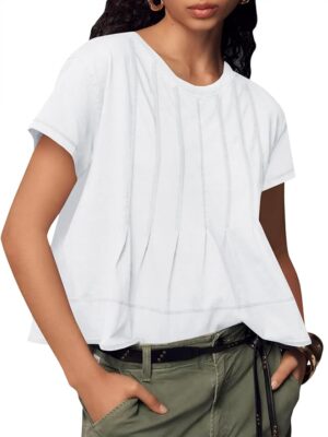 Great detailing on a comfy, flattering Tshirt equivalent
