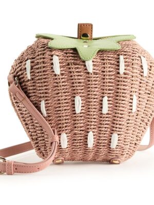 LC Lauren Conrad Strawberry Wicker Crossbody Purse (on sale for $40.00)