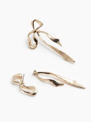 Bow earrings (long or short) - GENIUS construction and max versatility. I'd buy two pairs.