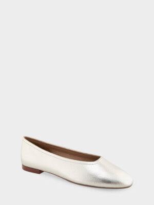 Comfortable Women's Ballet Flats in Soft Gold Leather (on sale for $58.49)