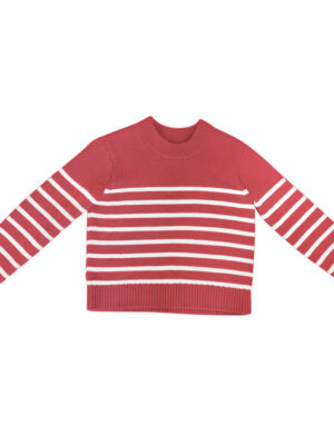 Tutto Knits red with white stripes
