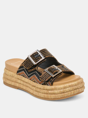 Dolce Vita Wixie Black Beaded Sandals