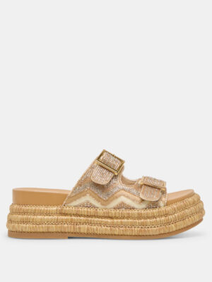 Dolce Vita Wixie Gold Beaded Sandals