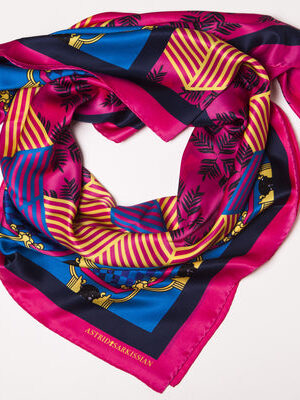 Forme Rose-Bleu Silk Scarf