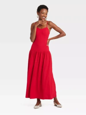 Women's Maxi Drop Waist Dress