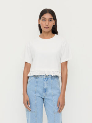Junie Lace Trim Tee