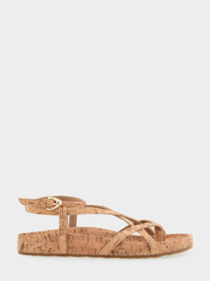 Comfortable Women's Footbed Sandals in Natural Cork (on sale for $64.35)
