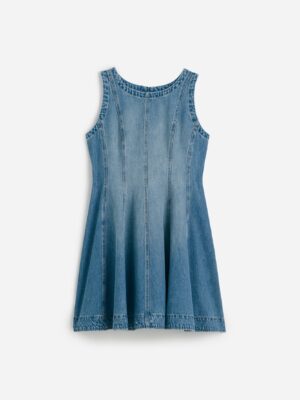 Airy Denim Circle Dress