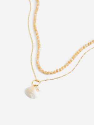 Two-Pack Shell Necklace Set