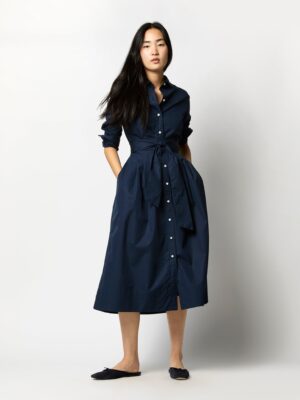 Navy Poplin Shirtwaist Dress (I'd play around with different belts)