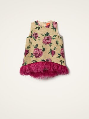 La Scala Top La DoubleJ Roses Tweed