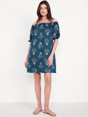 Floral Mini Swing Dress