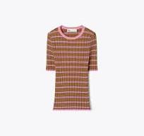 STRIPED COTTON SWEATER