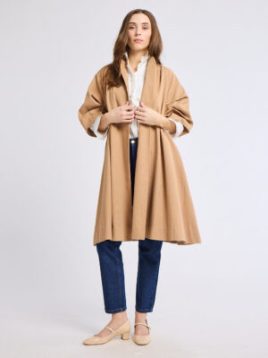 Josephine Coat in Almond
