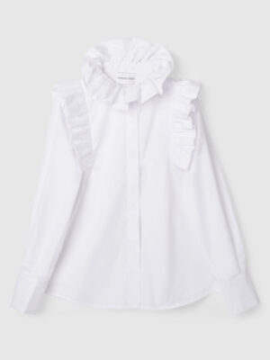 Classic white shirt, with a twist.