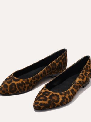 Pointe Leopard Flats