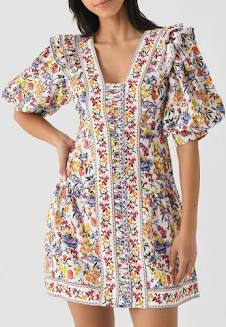WOMEN'S GREEK GARDEN MINI DRESS