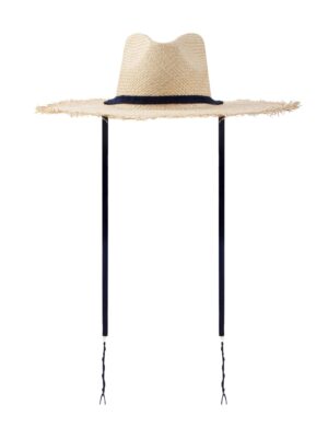 Miriam Wide Brimmed Palm Fringe Hat