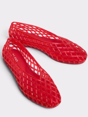Red Aldo Treschic Jelly Flats
