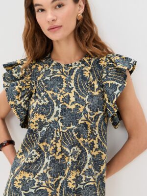 Sienna Flutter Sleeve Top
