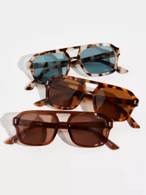 Royal Polarized Aviator Sunglasses (snow/navy)