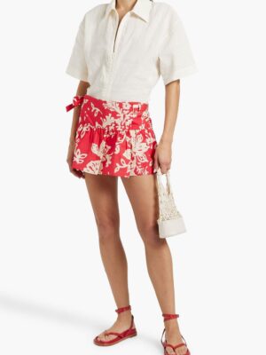 Skirt Effect Ruffled Shorts (both colors so good)