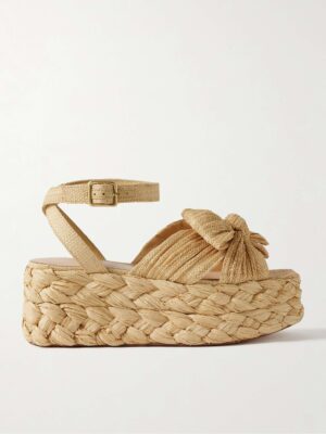 Loeffler Randall Platform Raffia Sandal