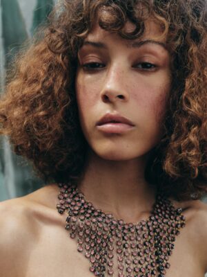 Jeweled Waterfall Necklace