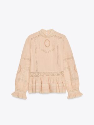 ZW COLLECTION EMBROIDERED ROMANTIC SHIRT