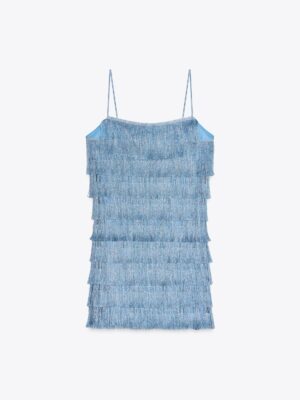 FRINGED MINI DRESS