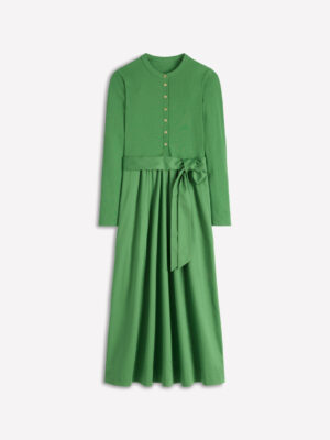 Button Detail Mix Dress