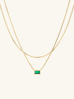 Layered Baguette Necklace