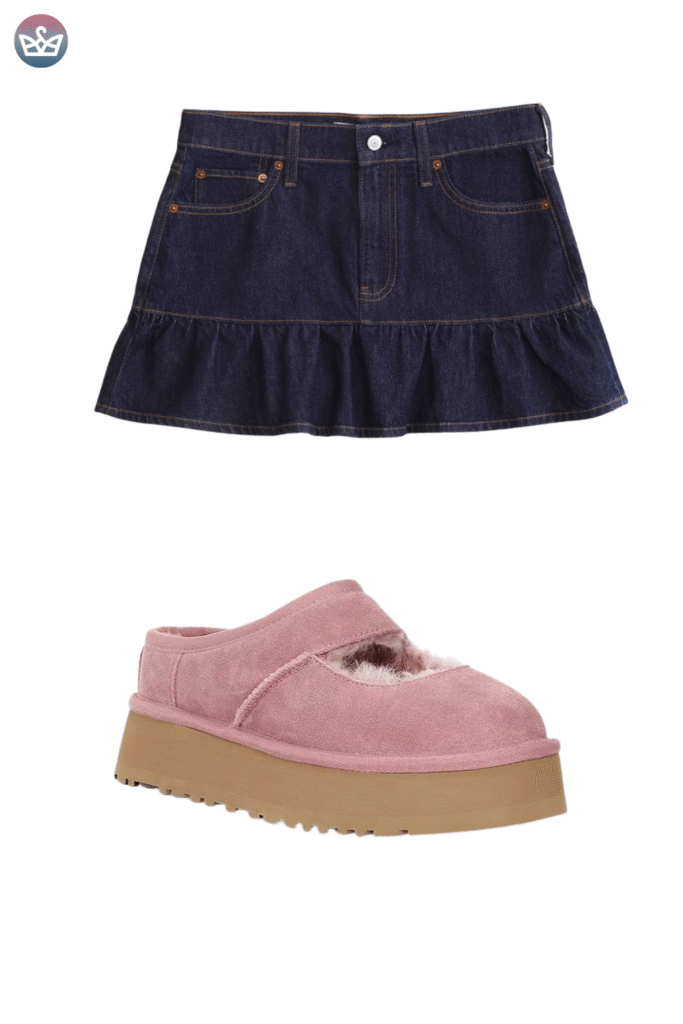 Qa how can you wear uggs without looking sloppy Keep the boots cozy and make everything else sharperclean hems that meet the shaft intentional socks and one structured layer up top Aim for balance and proportions not head to toe slouch Pick the right shaft ultra minis for croppedwide legs minis for straightslim jeans classics for leggings