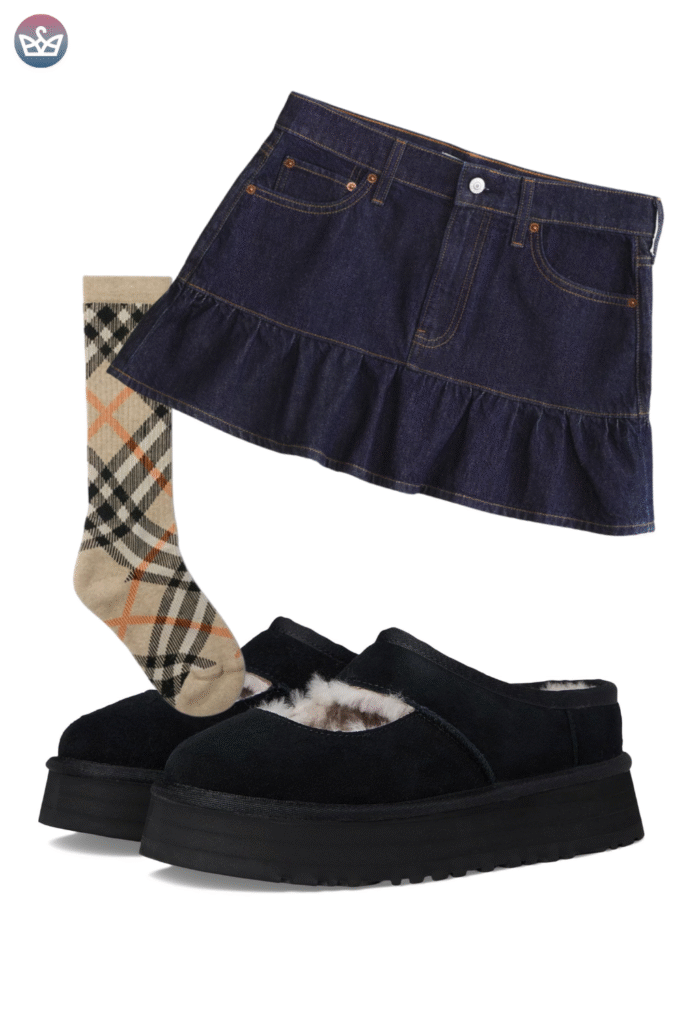 Qa how can you wear uggs without looking sloppy Keep the boots cozy and make everything else sharperclean hems that meet the shaft intentional socks and one structured layer up top Aim for balance and proportions not head to toe slouch Pick the right shaft ultra minis for croppedwide legs minis for straightslim jeans classics for leggings