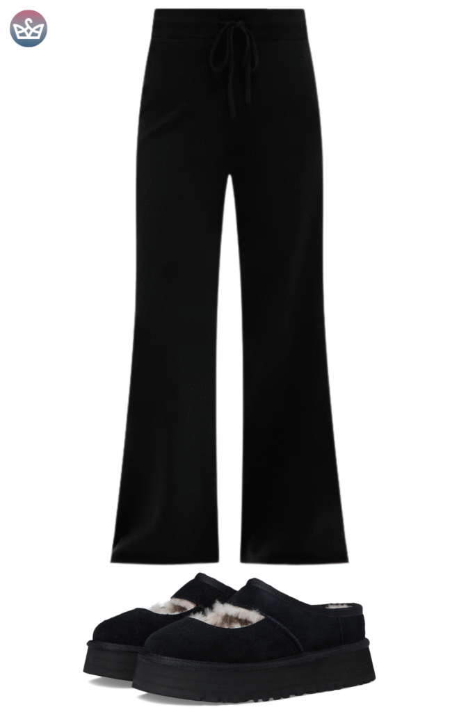 Qa how can you wear uggs without looking sloppy Keep the boots cozy and make everything else sharperclean hems that meet the shaft intentional socks and one structured layer up top Aim for balance and proportions not head to toe slouch Pick the right shaft ultra minis for croppedwide legs minis for straightslim jeans classics for leggings