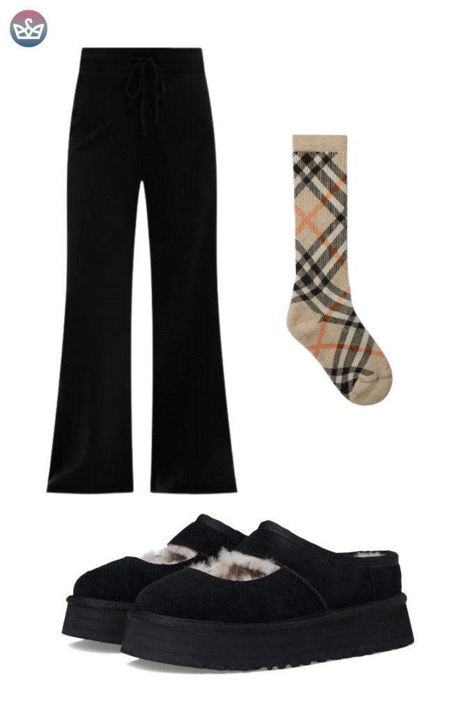 Qa how can you wear uggs without looking sloppy Keep the boots cozy and make everything else sharperclean hems that meet the shaft intentional socks and one structured layer up top Aim for balance and proportions not head to toe slouch Pick the right shaft ultra minis for croppedwide legs minis for straightslim jeans classics for leggings