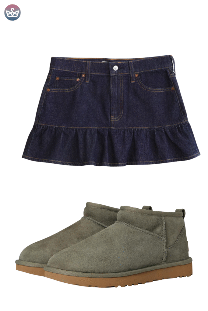 Qa how can you wear uggs without looking sloppy Keep the boots cozy and make everything else sharperclean hems that meet the shaft intentional socks and one structured layer up top Aim for balance and proportions not head to toe slouch Pick the right shaft ultra minis for croppedwide legs minis for straightslim jeans classics for leggings