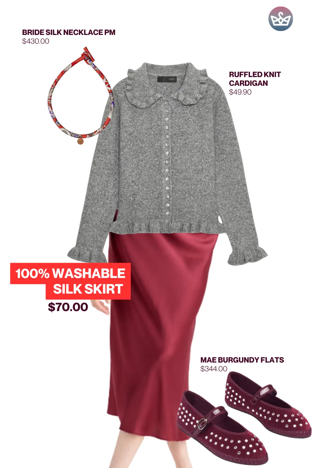 Burgundy outfit ideas for 5060°f 18 result adjust my crown I live for that sweet spot of 50 to 60 degrees fahrenheit when burgundy finally steals the spotlight The air feels crisp and my outfits get richer and moodier without feeling heavy If you are into polished knits or weekend denim i have easy ideas that make burgundy look luxe on a chilly sidewalk or