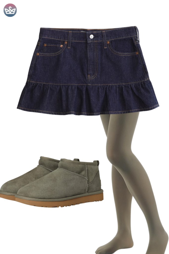 Qa how can you wear uggs without looking sloppy Keep the boots cozy and make everything else sharperclean hems that meet the shaft intentional socks and one structured layer up top Aim for balance and proportions not head to toe slouch Pick the right shaft ultra minis for croppedwide legs minis for straightslim jeans classics for leggings