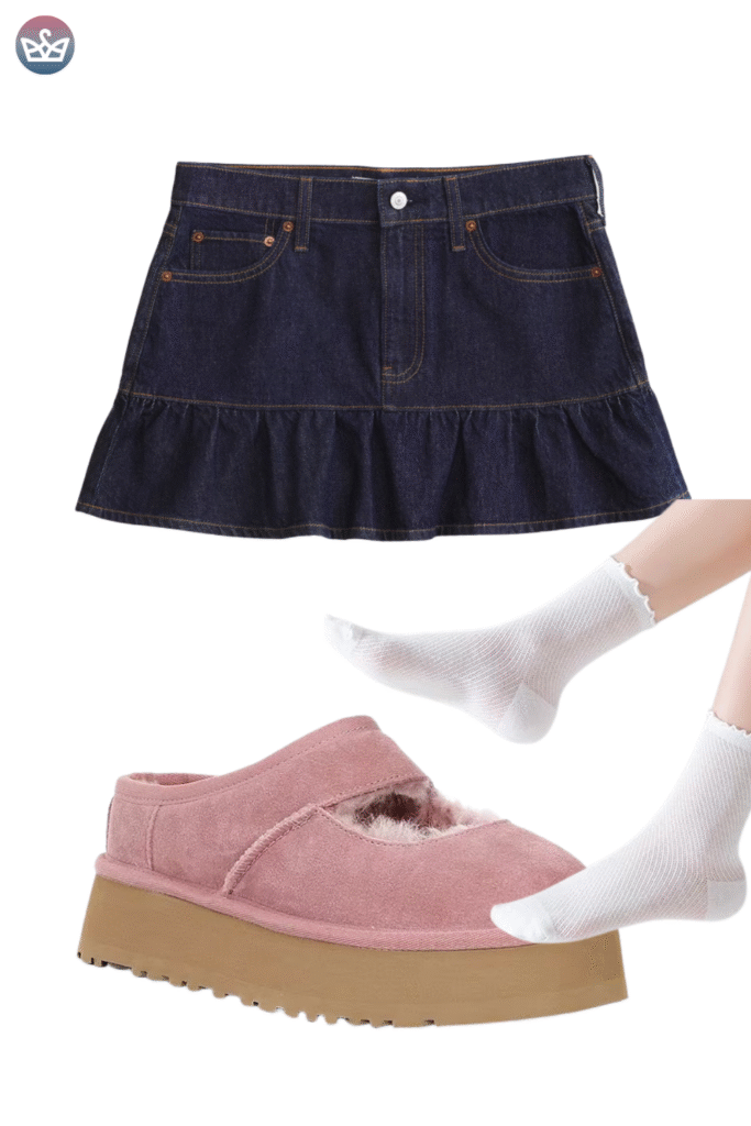 Qa how can you wear uggs without looking sloppy Keep the boots cozy and make everything else sharperclean hems that meet the shaft intentional socks and one structured layer up top Aim for balance and proportions not head to toe slouch Pick the right shaft ultra minis for croppedwide legs minis for straightslim jeans classics for leggings