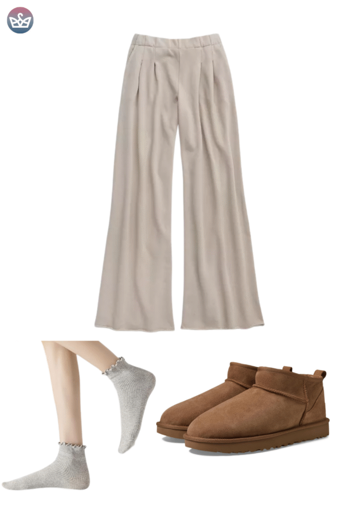 Qa how can you wear uggs without looking sloppy Keep the boots cozy and make everything else sharperclean hems that meet the shaft intentional socks and one structured layer up top Aim for balance and proportions not head to toe slouch Pick the right shaft ultra minis for croppedwide legs minis for straightslim jeans classics for leggings