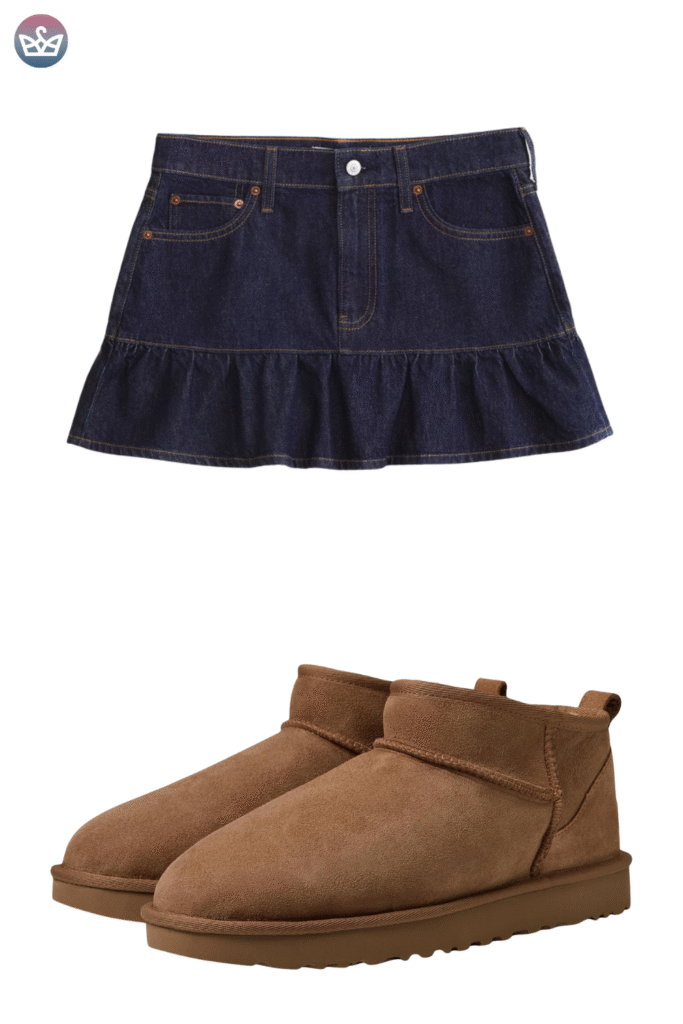 Qa how can you wear uggs without looking sloppy Keep the boots cozy and make everything else sharperclean hems that meet the shaft intentional socks and one structured layer up top Aim for balance and proportions not head to toe slouch Pick the right shaft ultra minis for croppedwide legs minis for straightslim jeans classics for leggings