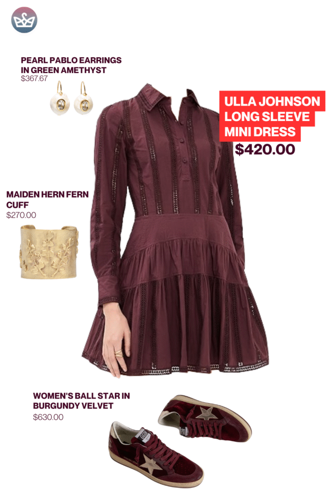 Burgundy outfit ideas for 60 to 80 degree days 24 adjust my crown I reach for burgundy when i want instant polish that still feels relaxed My days often swing between 60 and 80 so i keep a few easy outfits on standby Sleeved mini with loafers for a crisp morning Tank and midi skirt when the sun turns bright Straight jeans and a pretty blouse for dinner